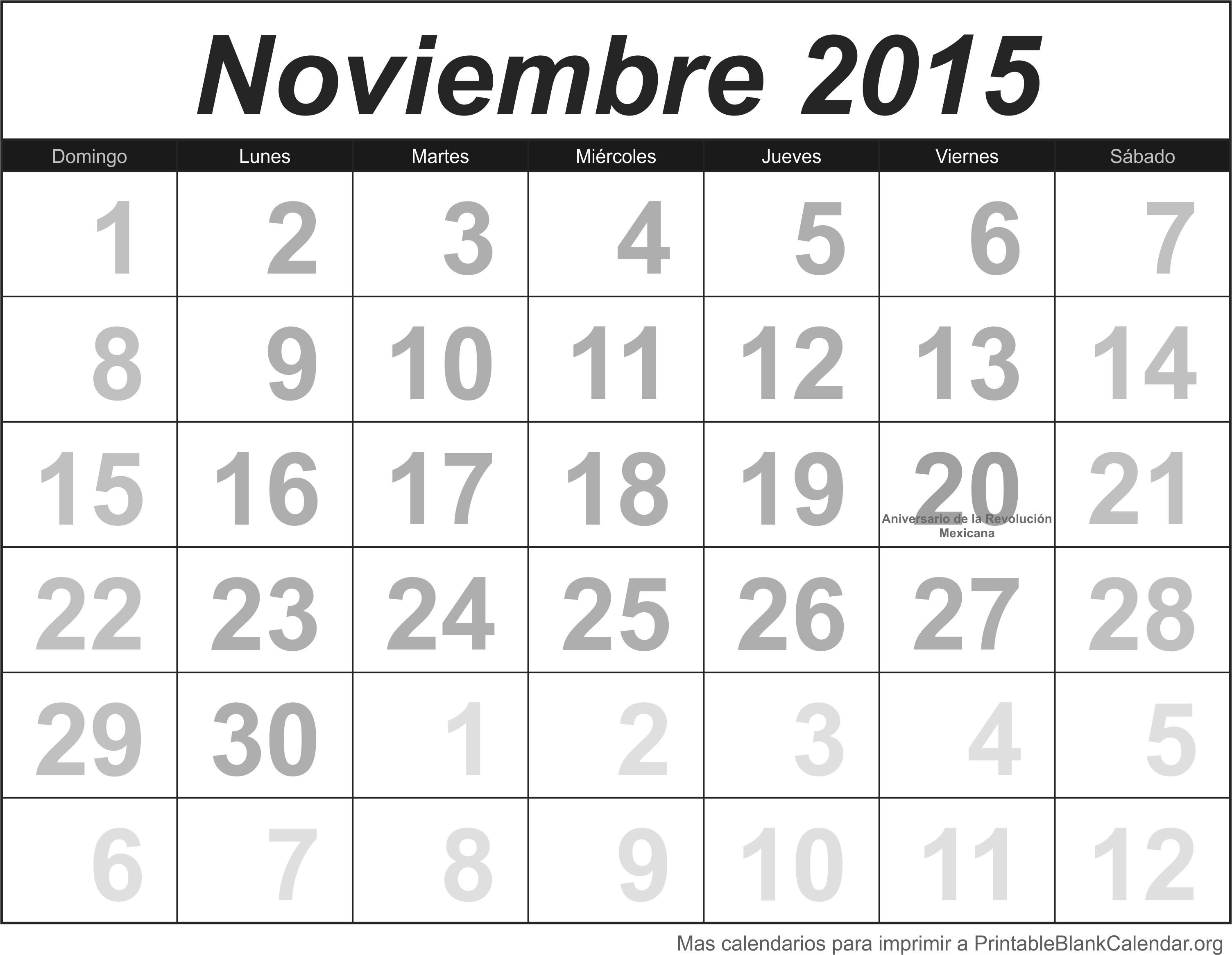 Nov 2015 calendario