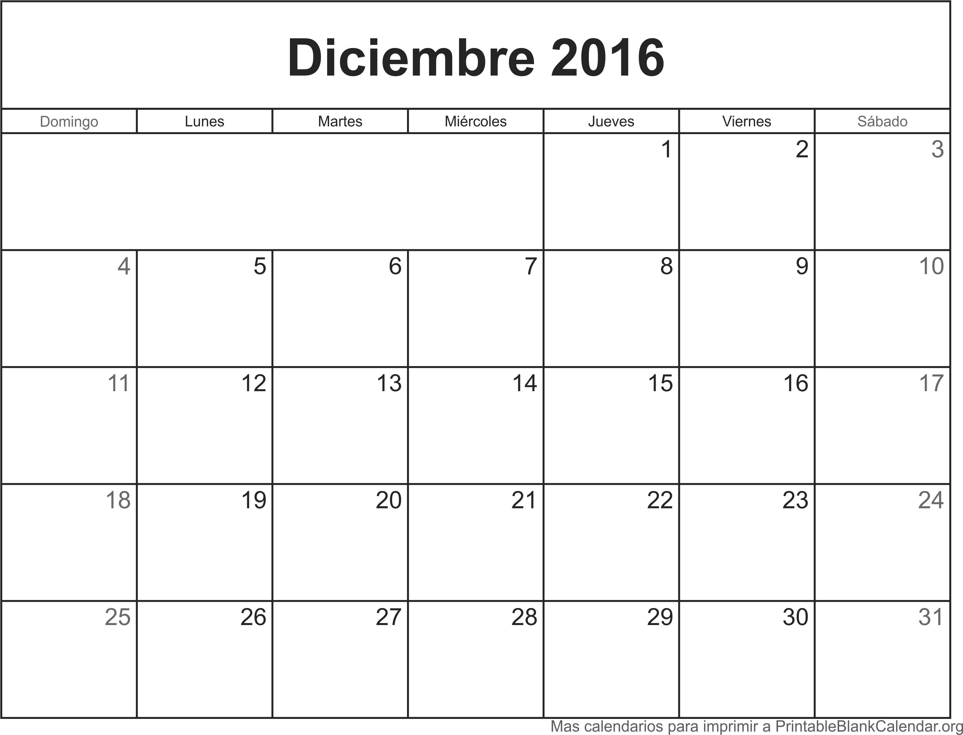 deciembre 2016 agenda