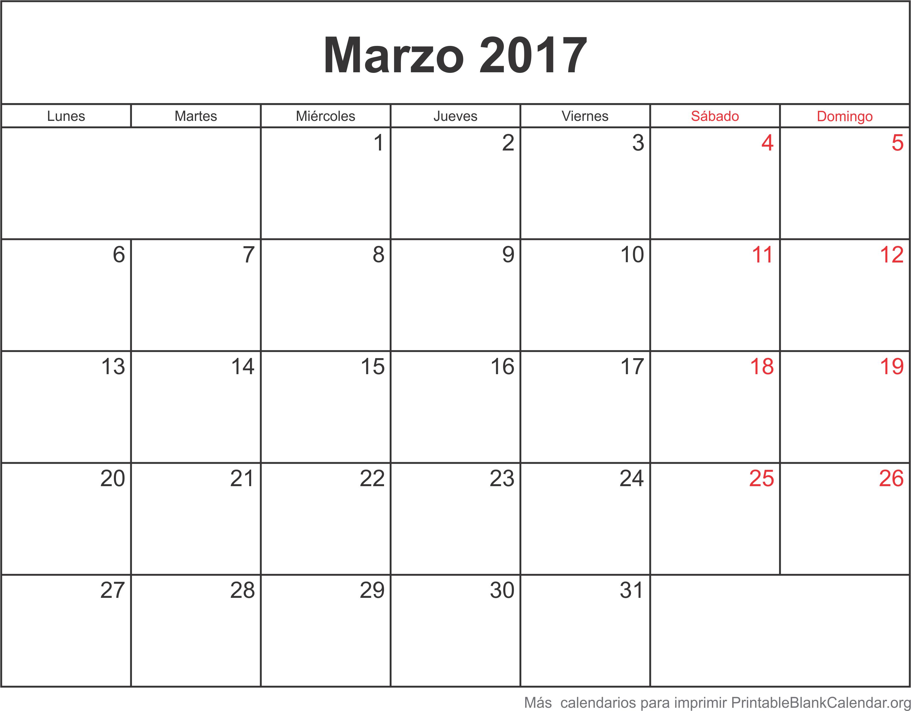 marzo 2017 agenda