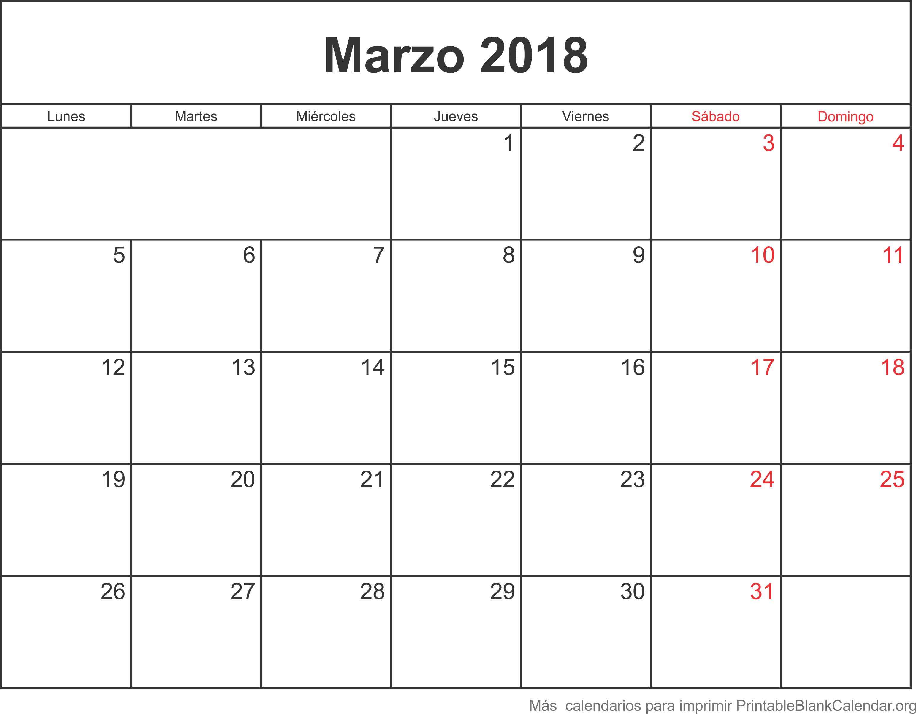 marzo 2018 agenda