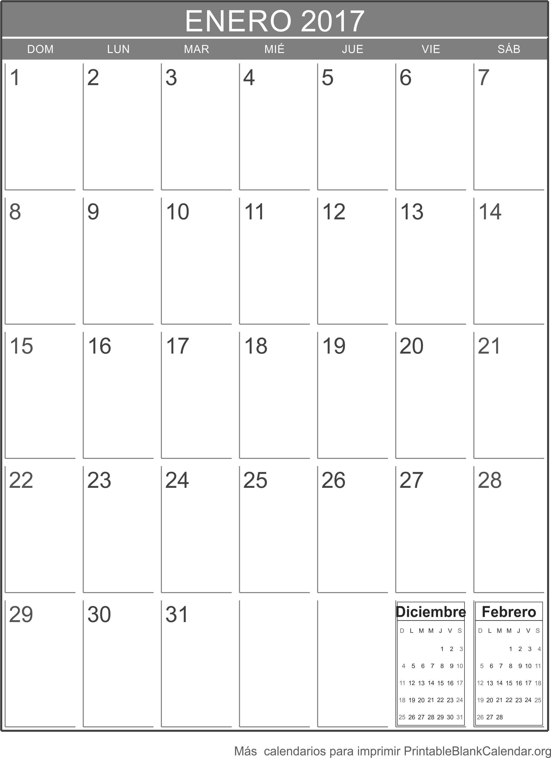 calendario ener 2017