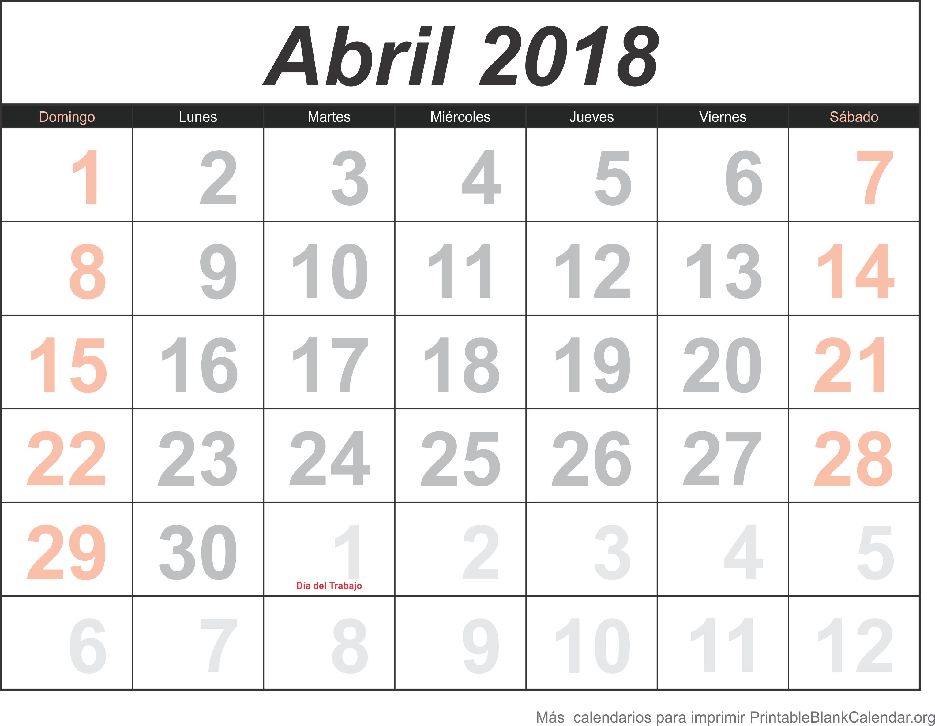 abril 2018 agenda