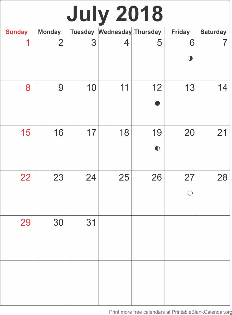 calendar template july 2018 printable blank calendar org